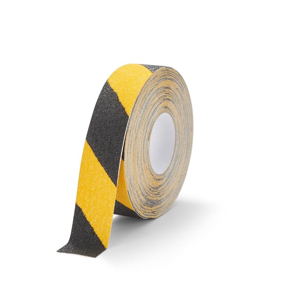 Protišmyková páska s hrubým zrnom žlto / čierna I TeSe