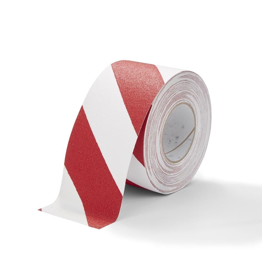 Protišmyková páska samolepiaca červeno biela 100mm x 18,3m I TeSe