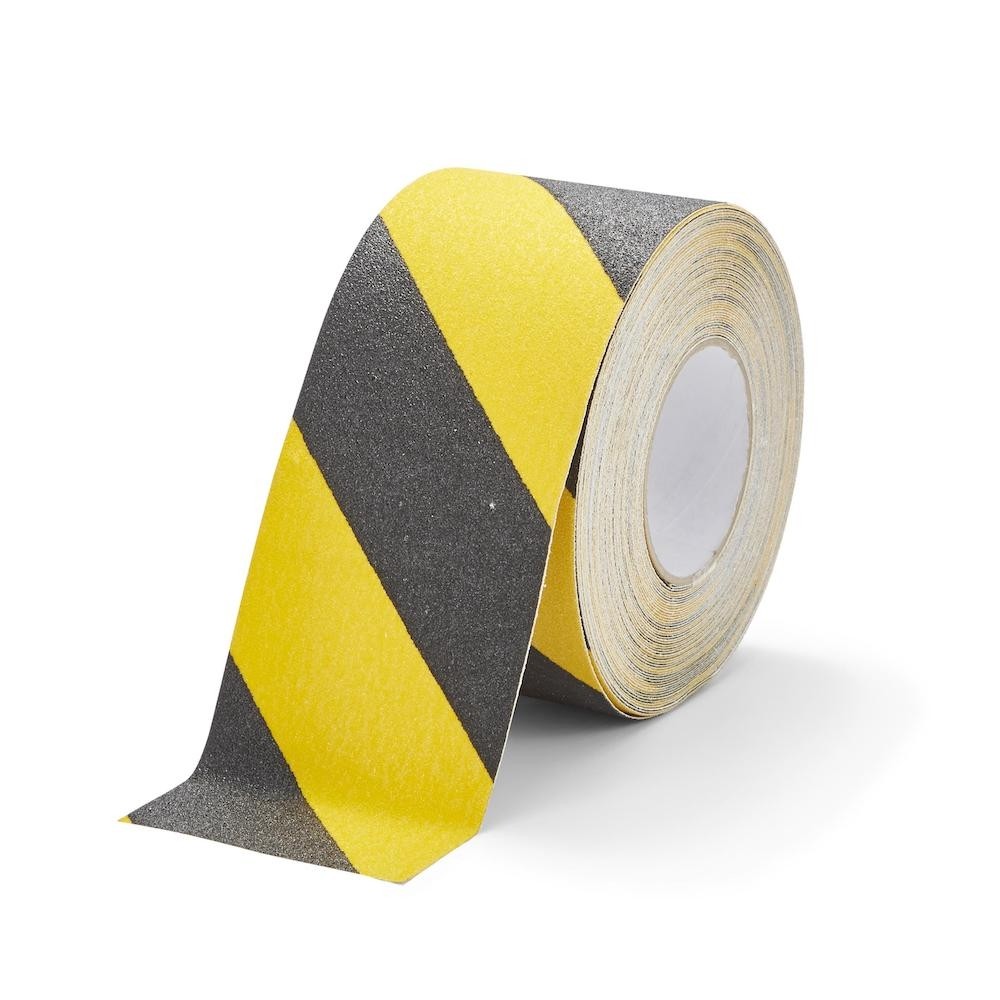 Protišmyková páska žlto čierna výstražná samolepiaca rozmer 100mm x 18,3m