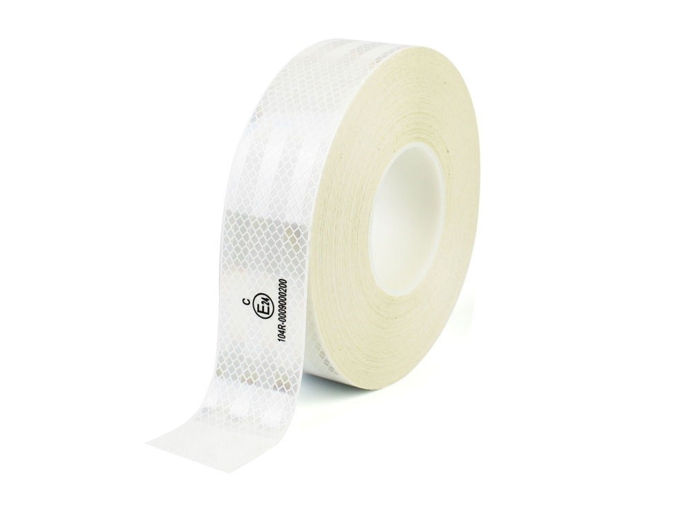 Reflexná páska pre označenie nákladných automobilov ECE104 biela-50mm x 10m