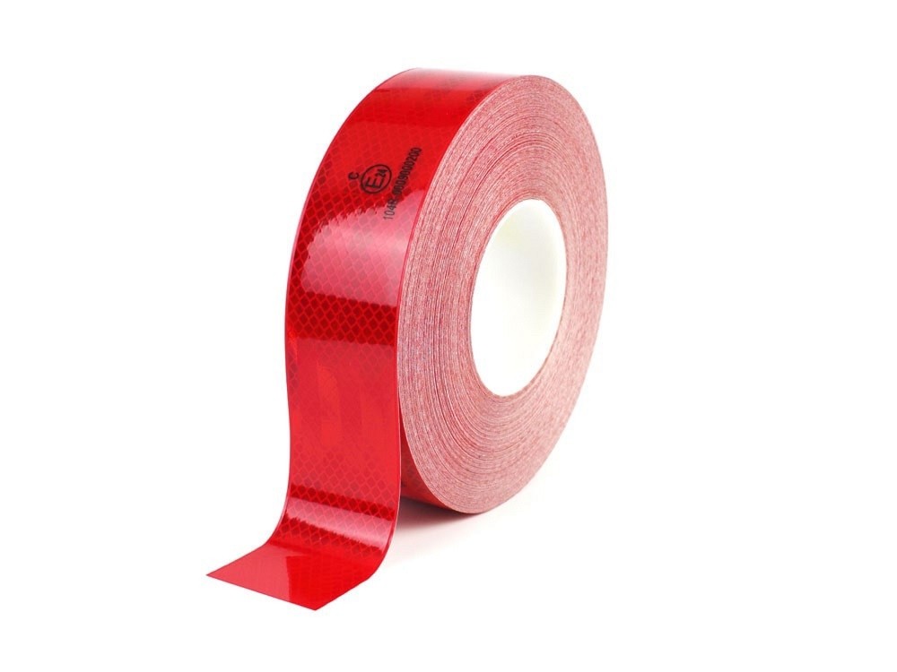 reflexná červená páska na autá