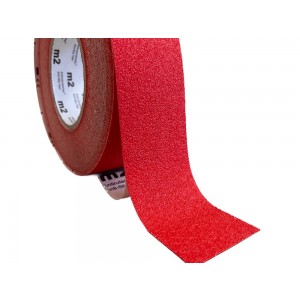 podlahová páska s protišmykovou úpravou červená