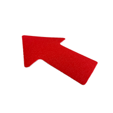 Podlahové značenie tvar šípka 100mm x 150mm červené (sada...