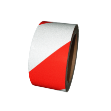 Reflexná páska výstražná červeno biela