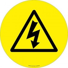 Podlahové značenie Nebezpečenstvo zásahu elektrickým prúd...