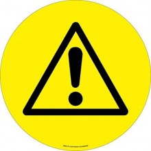 Podlahové značenie Pozor nebezpečenstvo úrazu priemer 430mm